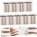 Balacoo 9 Sheets Waterproof Eyebrow Stickers Stick on Eyebrows False Eyebrows Cosmetics Tool Shaping 6d 21x14.7cm Brown - Buy Online on GoSupps.com