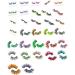 Allayu 2piece Professional Eyelashes With Glitter Lightweight Comfort Long-Lasting Wear Glittery Eyelashes With Sequins Plastic Q-43 - Buy Online on GoSupps.com