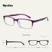 Opulize Blue Light Filter Glasses for Men Anti-Reflective Gaming & Computer Glasses with Narrow Frame & Spring Hinges Improve Sleep B9 +0.00 Diopters in Purple/Turquoise - Buy Online on GoSupps.com