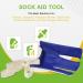 BodyHealt Flexible Sock Aid Tool - Dressing Aid for Elderly, Disabled, Diabetic - Pants & Socks Helper with Long Handles - Pulling Assist Device for Compression Stockings - Buy Online on GoSupps.com