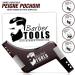 Premium Beard Shaving Set for Men | 50 Blades Guide Comb 80ml Shaving Gel & More | Professional Barber Tools - Black - Buy Online on GoSupps.com