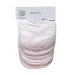 Baby's Soft Double Layers 80% Cotton Absorbent Bandana 7 Bibs Set (White)