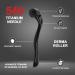 540 Titanium Derma Roller - Microneedle Roller for Men Women Home Use 0.25mm - Microneedling Roller Skin Care Tool(#0.5#) - Buy Online on GoSupps.com
