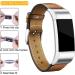 Mornex Replacement Leather Band Compatible with Fitbit Charge 2  Classic Genuine Leather Wristband for Men Women (Brown-Silver Buckle) 01.Elegant Brown 5.5 - 8.1 Inch - Buy Online on GoSupps.com