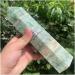 Jukuckv Green Lime Crystal Column - Natural Healing Decoration Gift (900-950g) for Spiritual Support - Buy Online on GoSupps.com
