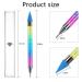 2PCS ANGNYA Dual-ended Wax Nail Rhinestone Picker Dotting Pen - Gradient Handle with Crystal Beads for DIY Manicure Nail Art - Buy Online on GoSupps.com