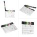 Professional Movie Directors Clapboard - Acrylic Clapper Board for Photography and Film - 9.6x11.7 inch White Slate with Color Sticks - Buy Online on GoSupps.com