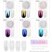 6 Colors White Pearl Chrome Nail Powder Kit | Holographic Mermaid Pigment for Stunning Nail Art - Iridescent & Pearlescent Effects - Buy Online on GoSupps.com