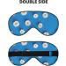 White Daisy Light Blocking Eye Mask - Soft Adjustable Sleep Mask for Travel & Yoga - Buy Online on GoSupps.com