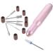 Ipetboom Gel Kit 1 Set Polisher Nail Drill Head Kit De Manicura Small Rig Manicure Tools Nail Supplies Kit De Para U as En Gel Nails Kit Aluminum Alloy Miss Small Drilling Rig Pedicure 11.2X2X2CM Rose Gold