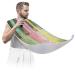 Rainbow Music Piano Keys Beard Bib Apron Beard Bib Hair Catcher for Men Shaving and Trimming Non-Stick Waterproof Beard Cape Grooming Cloth with 2 Suction Cups Gifts for Men