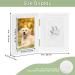 AUTOWT Pet Paw Print Keepsake Kit Dog Memorial Picture Frame with Imprint Clay Personalized Ornament Gifts for Dogs Cats Pet Lover (White) - Buy Online on GoSupps.com