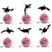 18pcs Killer Whales Cupcake Toppers for Boys Girls Baby Shower Fish Happy Birthday Cake Decor Under the Sea Ocean Themed Party Decorations Supplies - Buy Online on GoSupps.com
