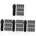 Baluue 400 Pcs Mini Eyeshadow Swab Mascara Wand Lip Balm Brush Concealer Brush Mini Lip Brush Plastic Black