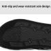 Shop Orthopedic Flip Flops for Men - Two Ways to Wear Lightweight Non-Slip Big Toe Foot Corrector Slippers | Breathable Hallux Valgus Walking Sandals - Size 6.5 Black - Buy Online on GoSupps.com