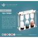 Teabloom Trio Tea Timer - 2 Minutes for Light-Strength WhiteGreen Teas 3 Minutes for Medium-Strength BlackOolong Teas and 5 Minutes for Full-Strength BlackOolongHerbal Teas - Buy Online on GoSupps.com