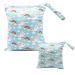 xingmo Wet Dry Bag Nappy Organizer Bag Reusable Zipper Diaper Bag Hanging Wet or Dry Clothes Storage Bag (6# M+L)