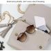 Folding Makeup Mirror Portable Stainless Steel Cosmetic Mirror Double Sided Pocket Mirror Square. - Buy Online on GoSupps.com