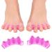 Toe Separators Spacers and Correctors for Men and Women - Bunion Pads Yoga Toes Hammer Toe Corrector (PINK)