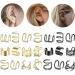 Diarypiece 12 Pcs Retro Advanced Sense Ear Bone Clip Without Pierced Metal Ear Cuff Jewelry Metal alloy - Buy Online on GoSupps.com