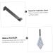 Gadpiparty 2pcs Door Hook Over Door Clothes Hanger Rack Over The Door Mirror Hanger Wall Hanger Door Back Hook 21x4.5cm Black - Buy Online on GoSupps.com