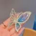 Butterfly Women Fashion Rhinestone Metal Hair Claw Sparkly Hold Barrettes Non-Slip Strong Hair Accessories - Buy Online on GoSupps.com