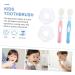 JECOMPRIS Silicone Toothbrush for Kids - Effective Tooth Cleaning Brush & Dental Care Tools (1 Pack Pink) | Essential Accessories for Baby & Child Oral Hygiene - Buy Online on GoSupps.com
