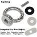 Eupheng Track Mount Kayak Tie Down Eyelet - 6 Piece Hardware Kit for Kayak Canoe Boat Bungee Cord Ropes - Buy Online on GoSupps.com