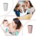 HUAZEXINX 2 Pcs Unbreakable Plastic Toothbrush Cups for Family Travel - Portable Bathroom Holders (370ml) - Buy Online on GoSupps.com