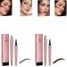 2024 New Magic Eyebrow Pencil - 4 Fork Tip 3D Waterproof Microblading Eyebrow Pencil Contouring Pen Magic Eyebrow Pencil Long-Lasting Natural Fine Stroke Eyebrow Pencil (Dark Brown+Gray)