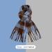 Buy Women's Cotton Winter Scarf - Stylish Poncho Cape with Button & Flowers - Blue Neck Warmer Triangle Scarf One Size - International Shipping Available - Buy Online on GoSupps.com