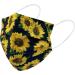 Everydayspecial Disposable Safety Mask 3 Layer Protection Face Mask for Adults 50 pcs + Necklace Holder (Sunflower Print) | 50 Count - Buy Online on GoSupps.com