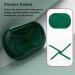 Allayu Portable Dental Case Retainer Braces Storage Box Seal Plastic Container with Partition Cotton Swab Holder for Home Green L L Green - Buy Online on GoSupps.com
