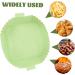 Zerodeko 2pcs Air Fryer Pan Air Fryers Reusable Air Fryer Bowl Silicone Air Fryer Liner Cooking Pot Non Stick Greenx2pcs 24X19.5X5CMx2pcs - Buy Online on GoSupps.com