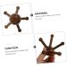 TOVINANNA 5-Point Wooden Scalp Massager | Eco-Friendly Comb for Scalp Peeling & No-Static Massage | Wenge Spider Wood Design - Buy Online on GoSupps.com