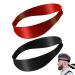 Headband for cutting silicone haircuts to make households yourself shaving and holding a clean (black + red)
