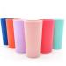 Unbreakable 26-ounce Plastic Tumbler Drinking Glasses, Set of 12 Multicolor - Dishwasher safe, BPA Free