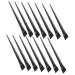 MAGICLULU 12pcs Eyeliner Brush Eye Shadow Brush Eyeliner Brush Fine Makeup Eyeliner Brush Girl's Eyeliner Brush Eye Liner Brush Cosmetic Brush Makeup Brush Beauty Cosmetic Tool Eyebrow Brush 15.5x1.2x0.6cm Black