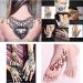 Temporary Tattoo Set - 4 Cones, 3 Colors (2 Black, 1 Brown, 1 Red) with 20 Adhesive Stencils for Body Art - Buy Online on GoSupps.com