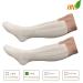 HealthyNees Closed Toe Compression Zip Socks 15-20mmHg - 2 Pairs in White & Navy - 3X-Large for Optimal Support | International Shipping Available - Buy Online on GoSupps.com