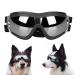 CATHERIS Dog Sunglasses Waterproof And Windproof Dog Goggles Anti-UV Sun Protection Dog Glasses Adjustable Elastic Fit For Large Medium And Small Dogs Black