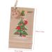 Outanaya 1 Set 24 Christmas Santa Bags Advent Calendar Paper Bags Xmas Bags Rope As Shown 18.00X9.00X1.00CM - Buy Online on GoSupps.com