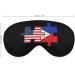 USA and Philippines Flags Puzzle Sleep Mask - Adjustable Strap Eye Cover for Sleeping, Blocks Light, Ideal for Night Travel and Naps - Men and Women - Buy Online on GoSupps.com