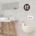 Rustic Wooden Man Woman Washroom Sign - Funny Bathroom Decor for Farmhouse - Brown Bathroom Wall Art - Buy Online on GoSupps.com