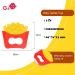 Soothe Teething Pain with Food Grade Silicone Teething Toy for Babies 0-12 Months - Fries Design - Buy Online on GoSupps.com