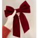 Long Velvet Hair Bow Hair Clips Ribbon Velvet Hair Clips Clip Large Bowknot Hairpin Head Cover Velvet Bow Hair Barrette Headpiece for Girls (Red) - Buy Online on GoSupps.com