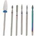 Nail Drill Cone Nail Drill Sets 6-piece Electric Nail Drill Set Cuticle Remover Bit Set Nail Cuticle Cleaner Bit Professional Rotating Polishing Nail Drill - Buy Online on GoSupps.com