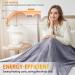 Thermal Heating Blanket 150x180cm | Electric Blanket with 6 Temperature Levels & 4 Timer Functions | Automatic Switch-Off | Washable Flanel for Home & Office - Buy Online on GoSupps.com