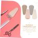WOONEKY Set of 4 Manicure Scissors Protective Cover Tool Cover for Nail Clippers Cuticle Nipper Cover Nail Scissors Cover Cuticle Tweezers Dead Cuticle Scissors Simple PU Leather - Buy Online on GoSupps.com