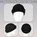 Yohou 2PCS Halo Turban for Men - Satin Lined Durag for Sleeping & Stylish Head Wraps - Black+Yellow - Buy Online on GoSupps.com